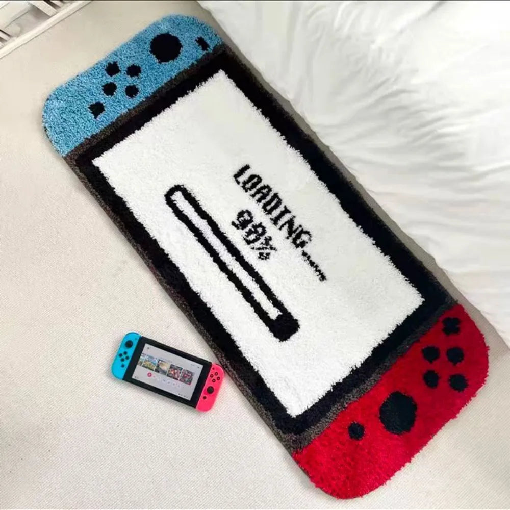 tapis jeu vidéo motif manette bienvenue loading créatif salon chambre imperméable résistant