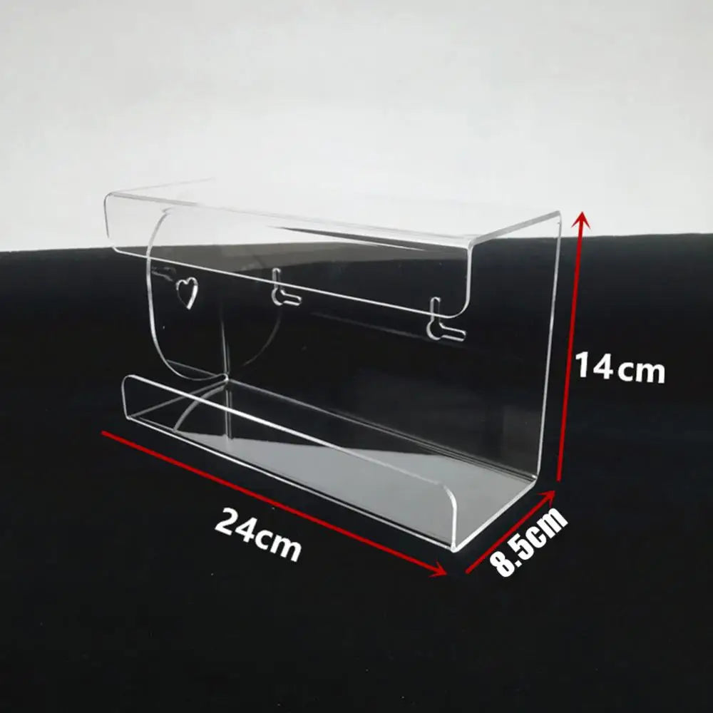 boîte rangement transparente moderne porte mouchoirs boîte organiser rectangle adhésif fixations minimaliste