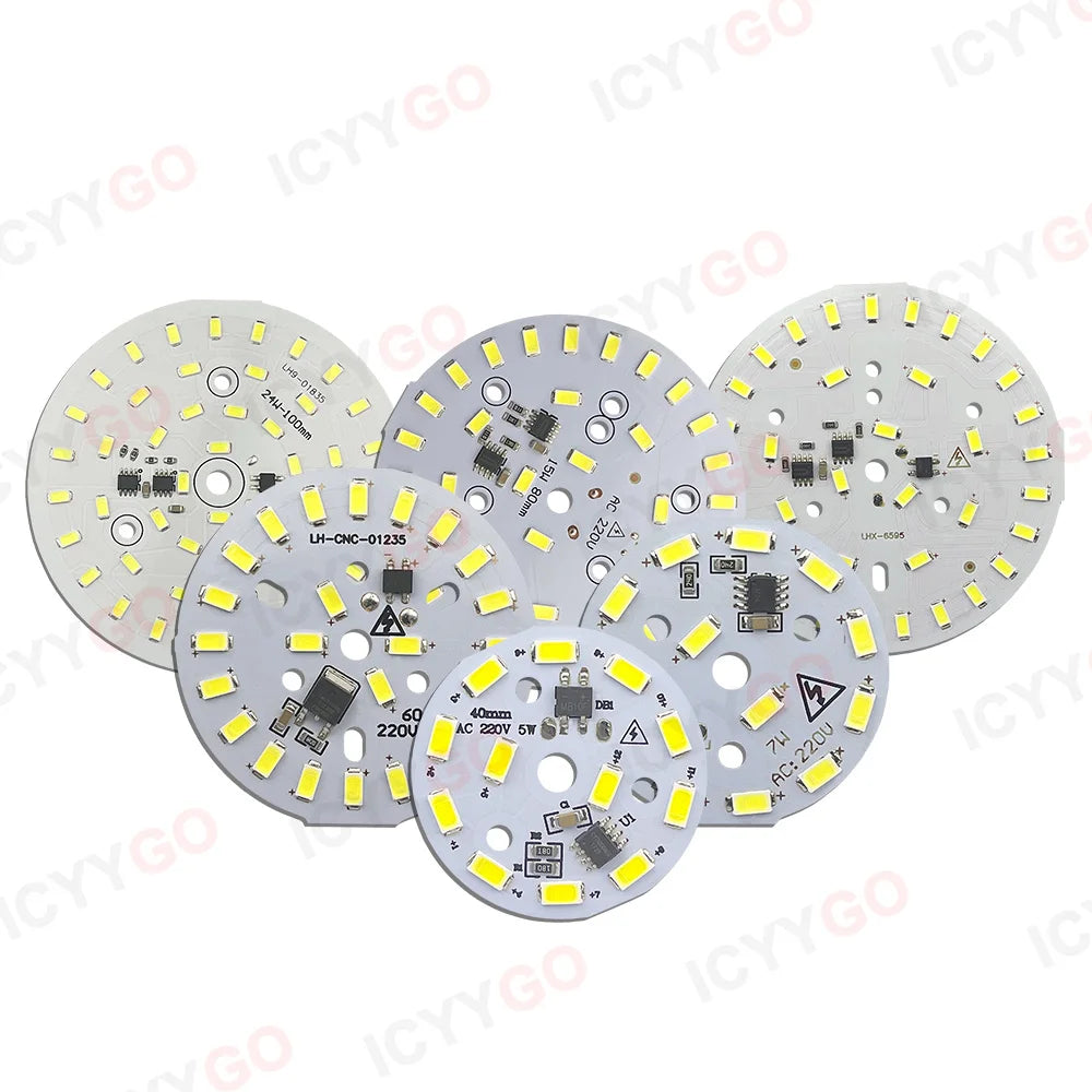 plaque led circulaire 24w blanc 6000k 3000k moderne diodes smd ac220v