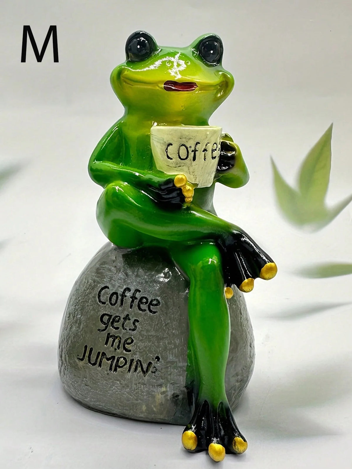 statue grenouille résine verte humour décoration intérieur extérieur noël anniversaire mariage