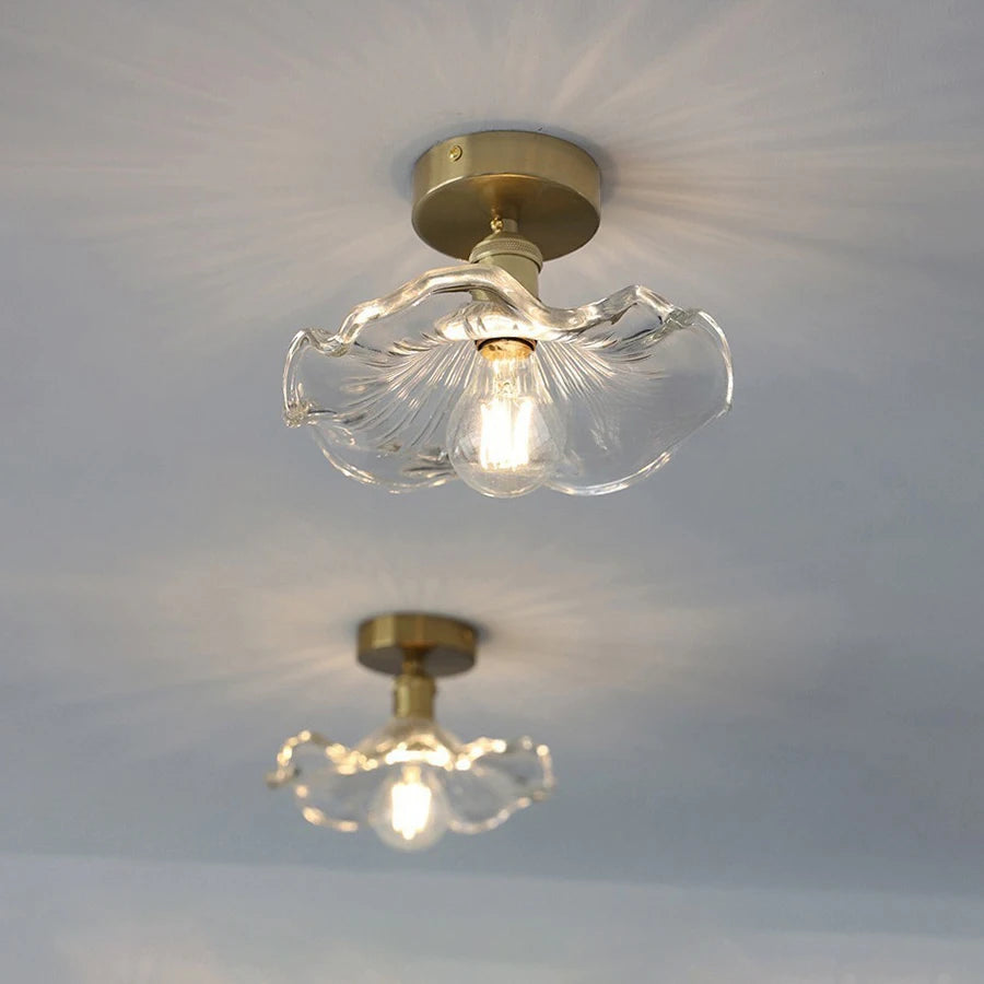 applique murale or transparent moderne ampoule led inclusion vis fixations