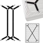 housses lit moderne motifs floraux géométriques clips antidérapants blanc vert