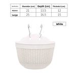 pots fleurs suspendus tissés gris orange beige modernes balconextérieur