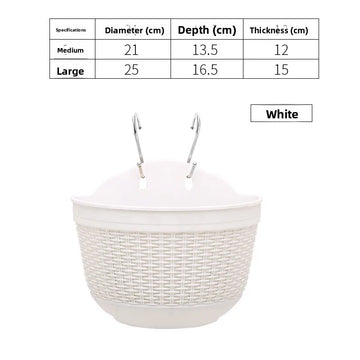 pots fleurs suspendus tissés gris orange beige modernes balconextérieur