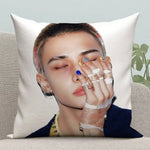 taies oreiller imprimées korean idol moderne blanc coussin polyester opaques étoiles idole housses décoration