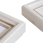 cadre photo blanc texture bois classique décoration maison pouces 10 poucesversible table mur