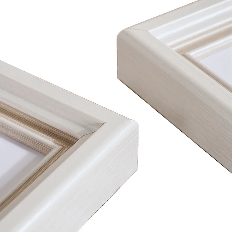 cadre photo blanc texture bois classique décoration maison pouces 10 poucesversible table mur