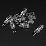 ampoules halogènes transparentes opalescentes blanc chaud 10w 20w 35w g4 10000h classique