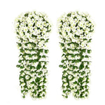 guirlande fleurs artificielles violet blanc rose rouge jaune modernes décoration mariage anniversaire intérieur