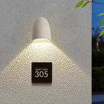 applique murale moderne led étanche terrazzo gris clair extérieur intérieur warm white texture granulée