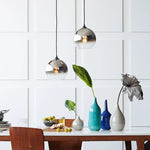 Suspension lumineuse moderne argent brillante 25cm 90260V étude chambre