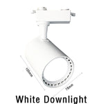éclairage rail spot lumineux led noir blanc moderne télécommande 16 couleurs acier poli.gca