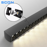 Lampe LED suspendue moderne lumière chaude noir matériau aluminium pendentif