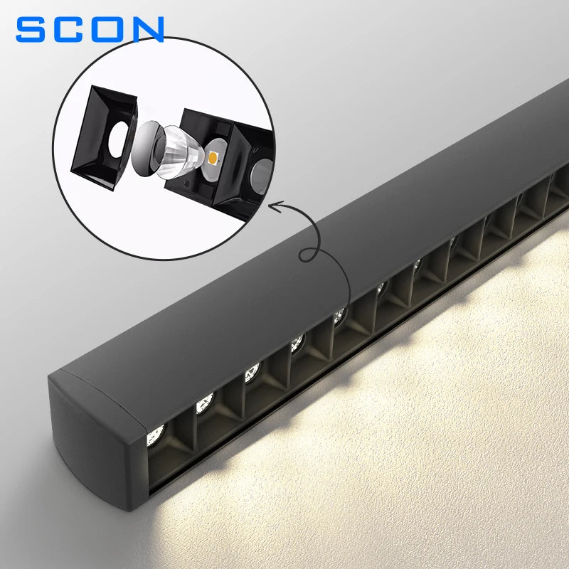 Lampe LED suspendue moderne lumière chaude noir matériau aluminium pendentif