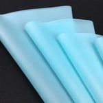 sacs pâte modeler silicone bleu clair vert fluo rose clair blanc coniques