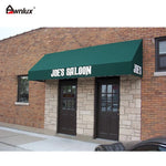 store d'angle rouge opacique classique manuel extérieur restaurant sunshade tringles aluminium polyester