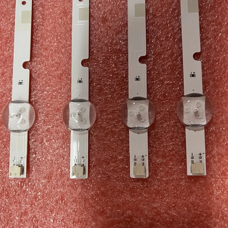 bandes led argentées adhésives modernes 2pc fixations stickers télévision 430mm