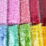 couronnes artificielles roses violet rouge bleu blanc jaunes intérieur décoration mariage anniversaire baby shower