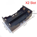 boîte stockage batterie 18650 slots noir mat pratique bricolage conteneur piles