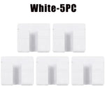 support téléphone portable blanc moderne adhésif rack stockage pratique suppléments