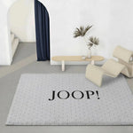 tapis moderne gris clair taches noires résistant décoloration polyester doux solintérieur