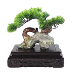 support bonsaï bois sculpté classique rouge brun figurines vases fleurs étagère japon traditionnel