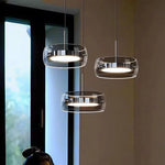 lampe suspendue moderne anthracite gris mat salon restaurant télécommande trois couleurs dimmable led