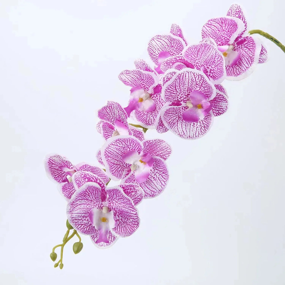 Orchidées artificielles blanc fleurissantes modernes décoration intérieure élégante vase doré maison mariage