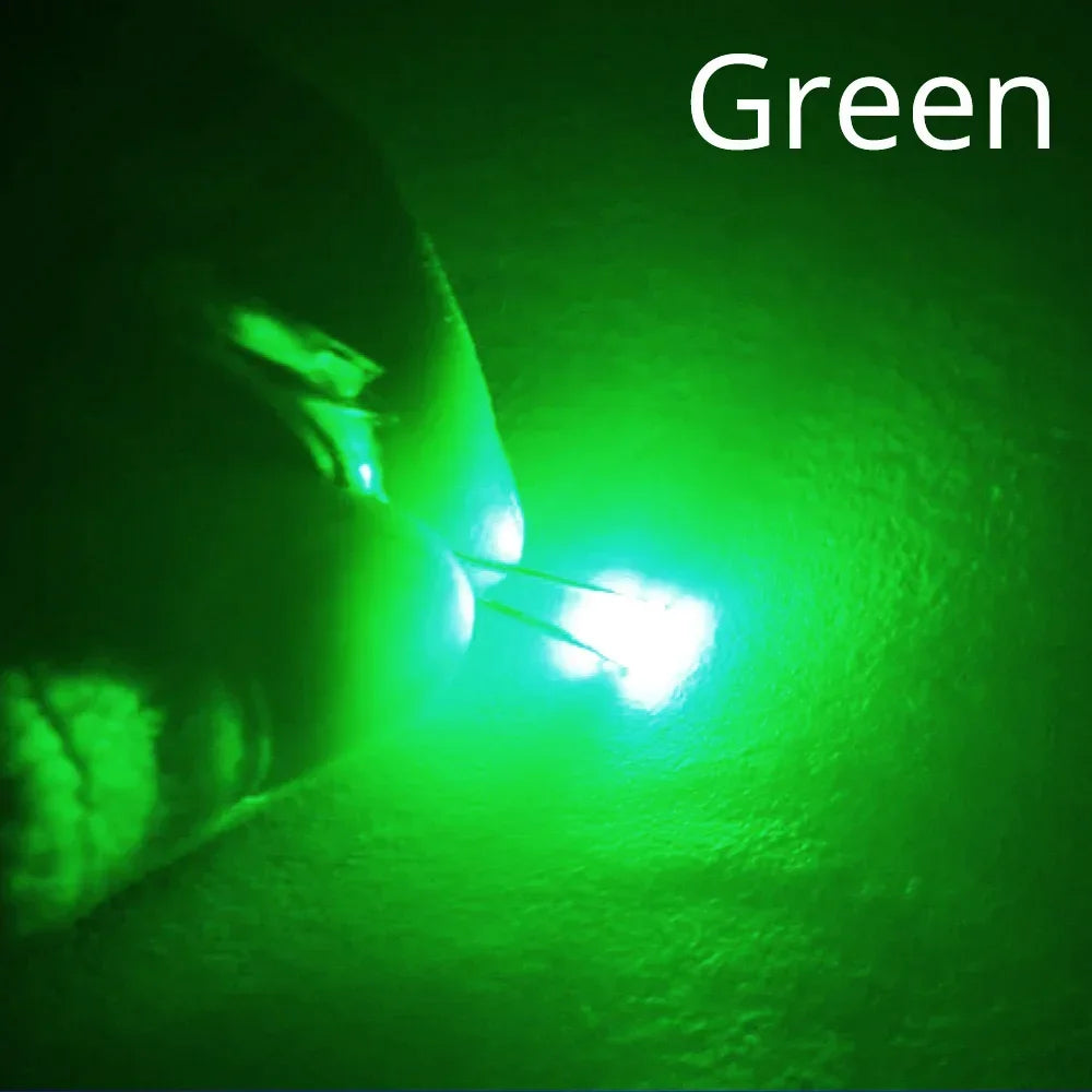 diodes led super brillantes 1206 chipelettes rectangulaires jaune vert bleu rose violet blanc rouge
