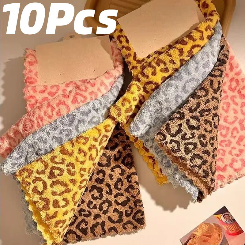 serviettes rose gris jaune marron imprimé léopard texturées absorption haute toilette utilisation domestique polygone