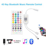 contrôleur led rgb télécommande usb adaptateur bluetooth wifi 5v 24 touches ir tuya modernes