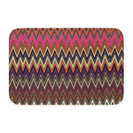tapis moderne multicolore zigzag antidérapant polyester extérieur intérieur bain chambre