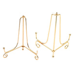 supports photo ornementaux métal doré élégants décoration rangement vaisselle 10cm 12cm 15cm