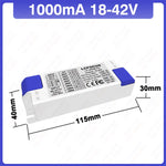 driver led 10v dimmable 18 42v blanc bleu moderne câbles noirs interrupteur rotatif ans