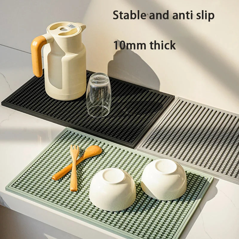 tapis bar silicone moderne vert points réguliers facile nettoyer respectueux environnement 15cm 30cm 45cm