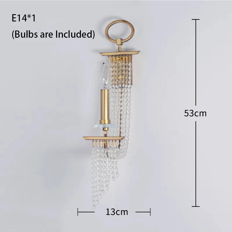 lustre pendentif doré cristal transparent classique chambre salon facile
