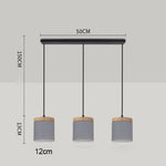 suspension lumineuse moderne minimaliste noir gris blanc matériaux aluminium éclairage led pendentif restaurant cuisine