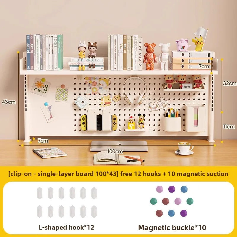 étagère murale modulaire métal blanc porte crayons support objets moderne