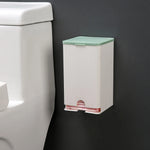 distributeur serviettes hygiéniques boîte rangement adhésif moderne rayures verticales blanc rose vertclair