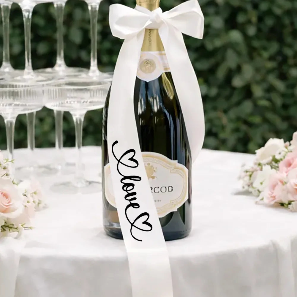 rubans satinés mariage just married elle dit oui love welcome mrs mrs forever