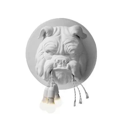 applique murale art deco sculpture animal ampoules led noir blanc vintage chambre salon étude