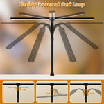 lampe led double tête réglable moderne serre tête flexible blanc noir minimaliste