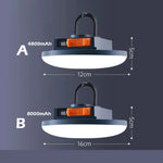 lampe camping rechargeable aimant magnétique ipx5 étanche noir gris moderne