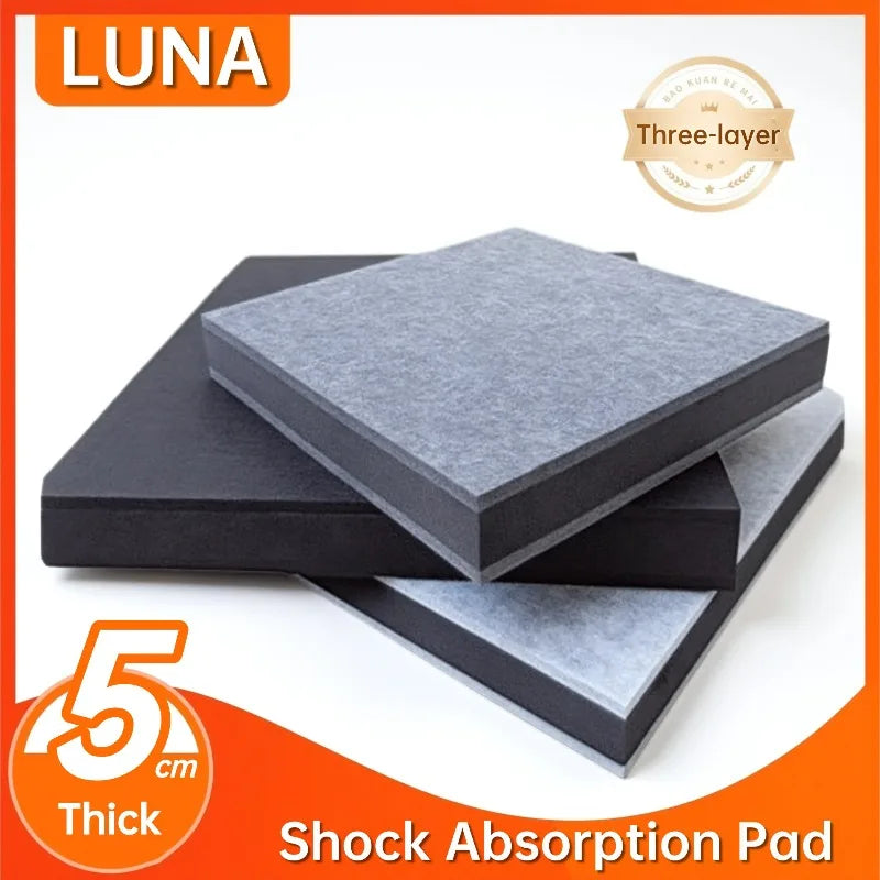 tapis absorption chocs mousse insonorisante caoutchouc gris foncé texture granulée moderne