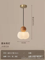 suspension lumineuse trois abatjour bois foncé blanc laiteux moderne minimaliste