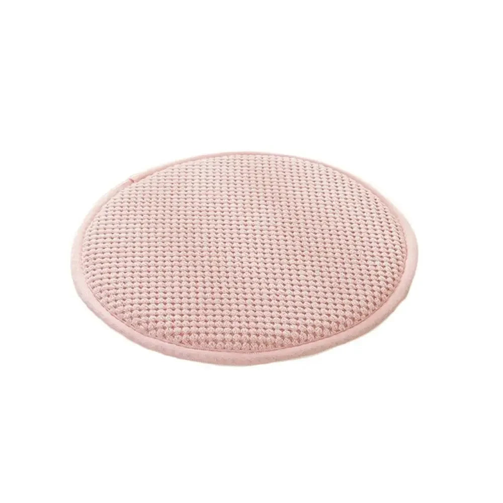 coussin tabouret rond doux mousse pu antiderapant solide multicolore adultes