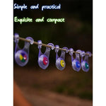 guirlande lumineuse décorative transparente multicolore extérieure leds festives camping pêche rassemblements familiaux