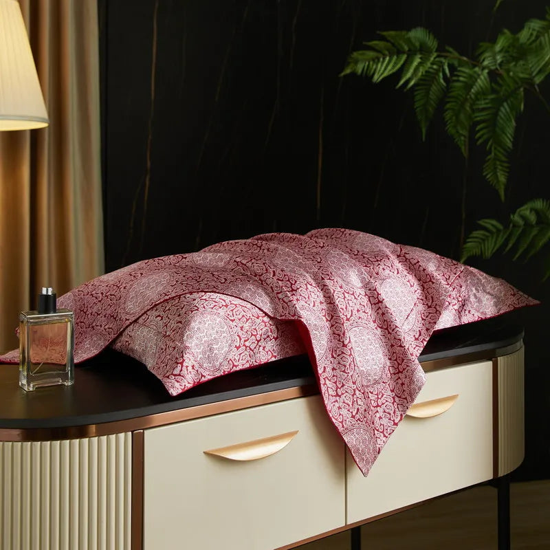 drap lit vert clair blanc motif feuilles bambou coton doux coton naturel