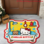 tapis dessin animé hello kitty multicolore antidérapant résistant salle bain maison intelligente couloir