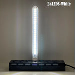 lampe led flexible 24leds couleur rouge jaune bleu vert violet rose blanc blancchaud clips
